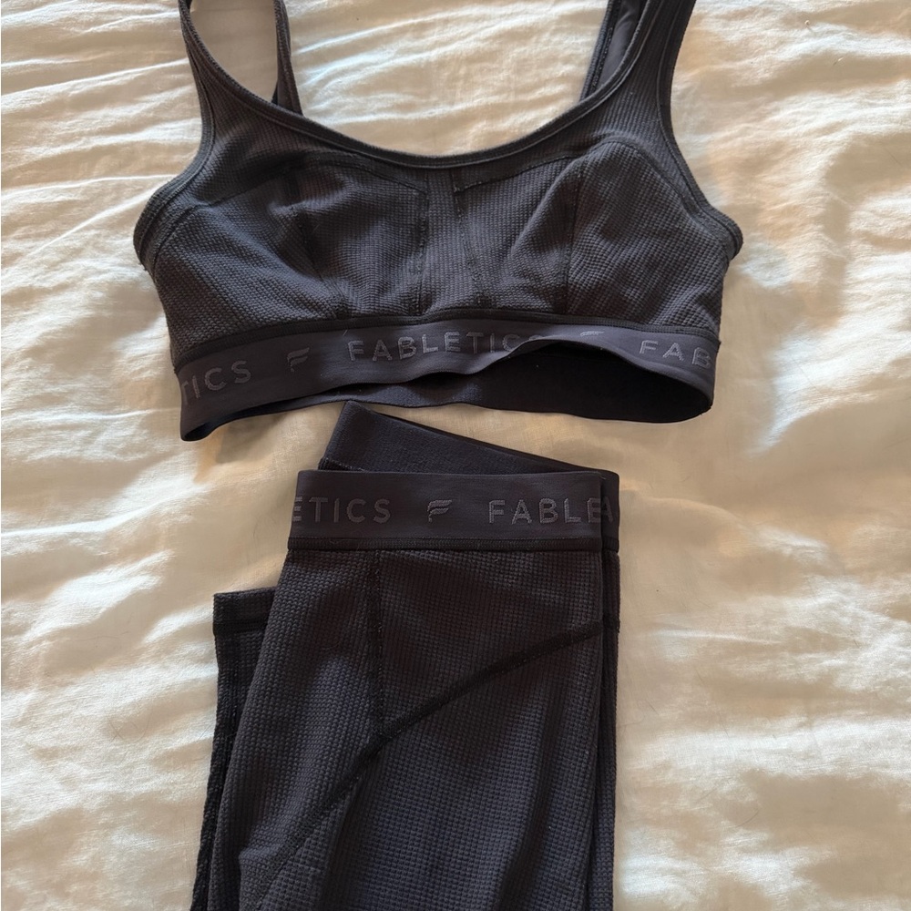 Fabletics Charcoal High-Support Seamless Sports B… - image 4